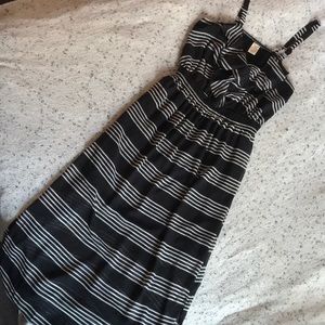 Striped maxi dress